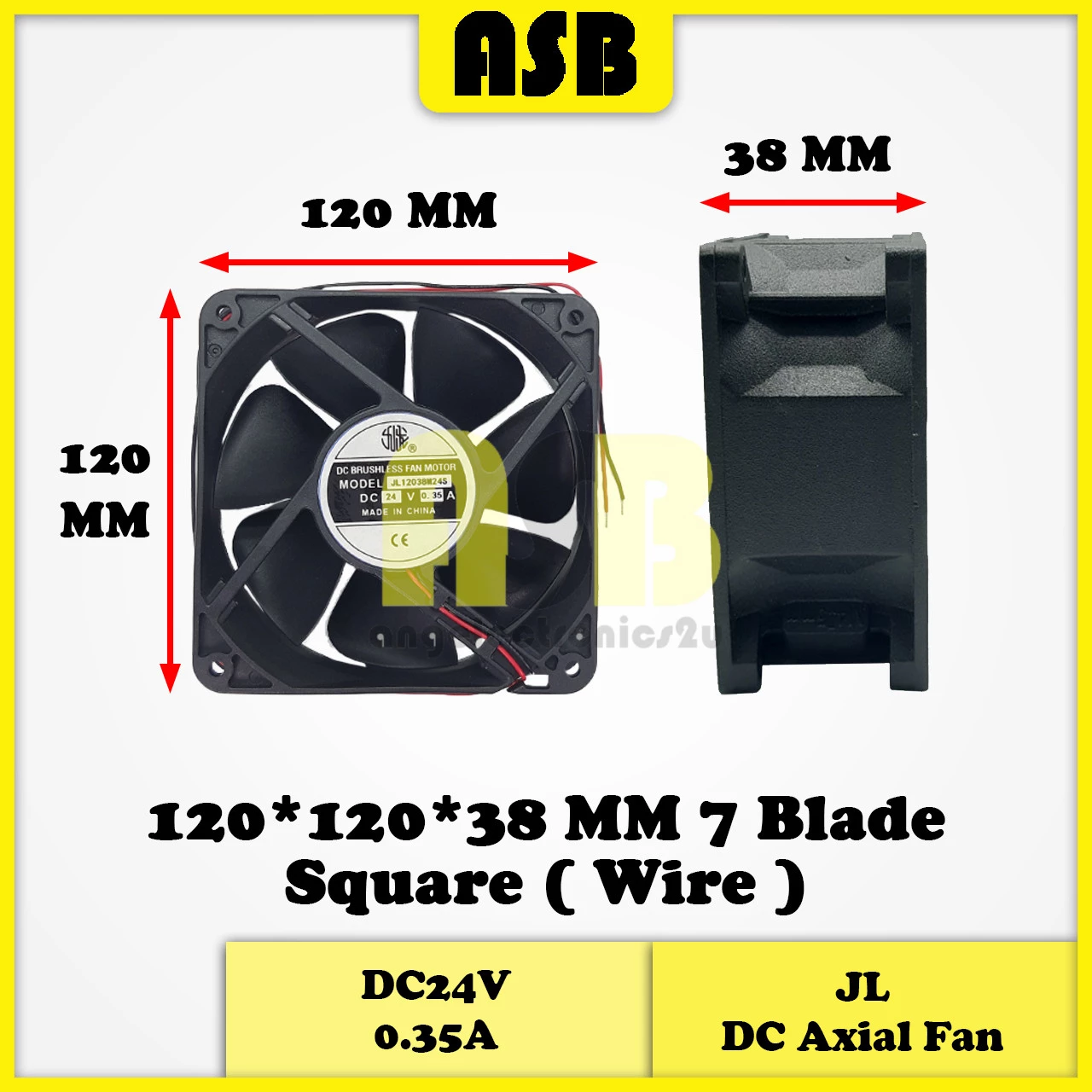 (1pc) JIULONG DC Axial Fan ( DC24V ) ( 4