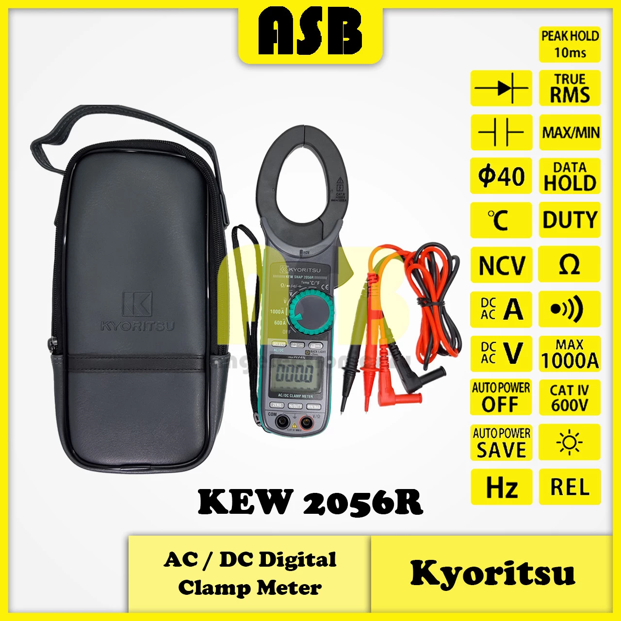 Kyoritsu KEW 2056R AC/DC Digital Clamp Meter (362007045)