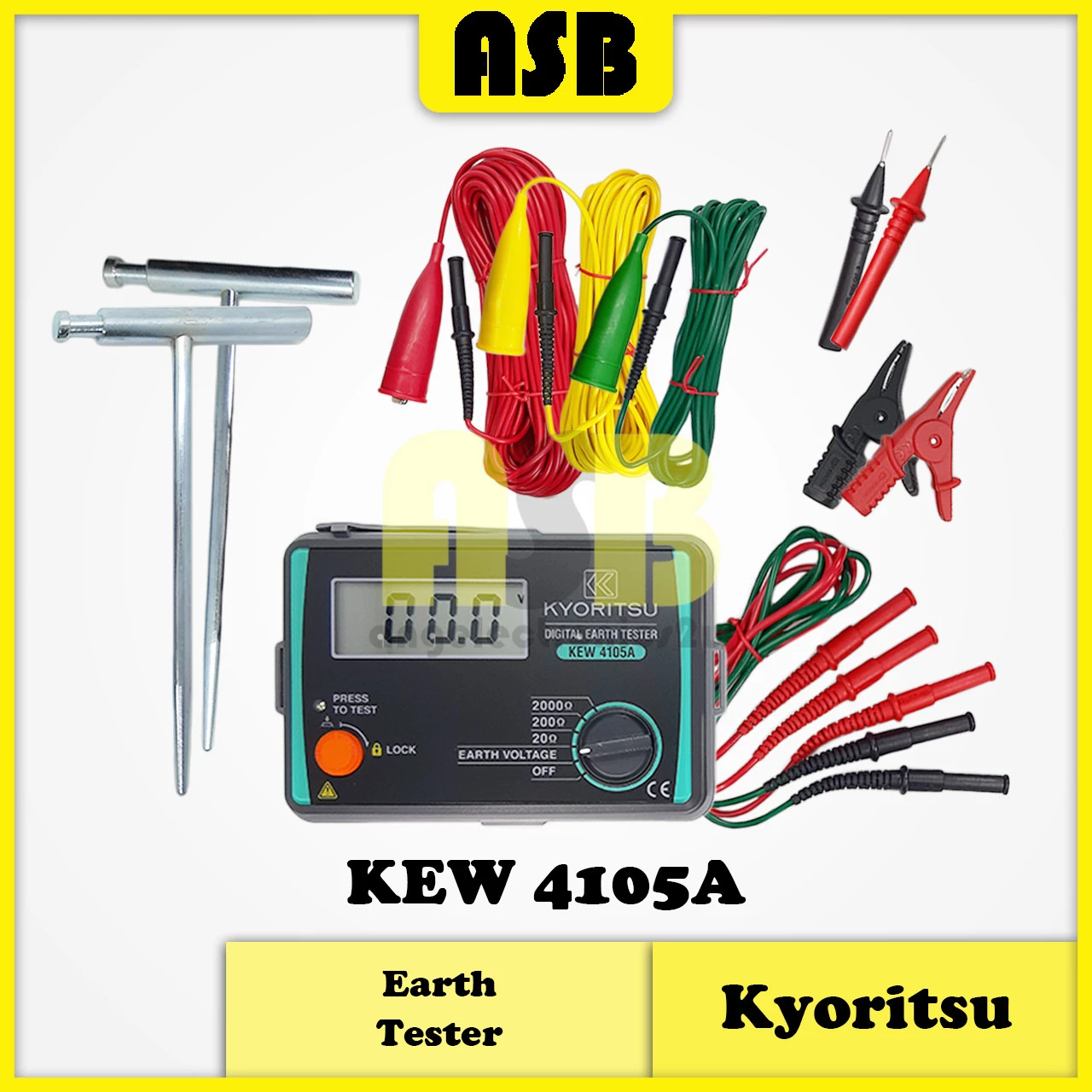 Kyoritsu KEW 4105A Digital Earth Tester (362002020)