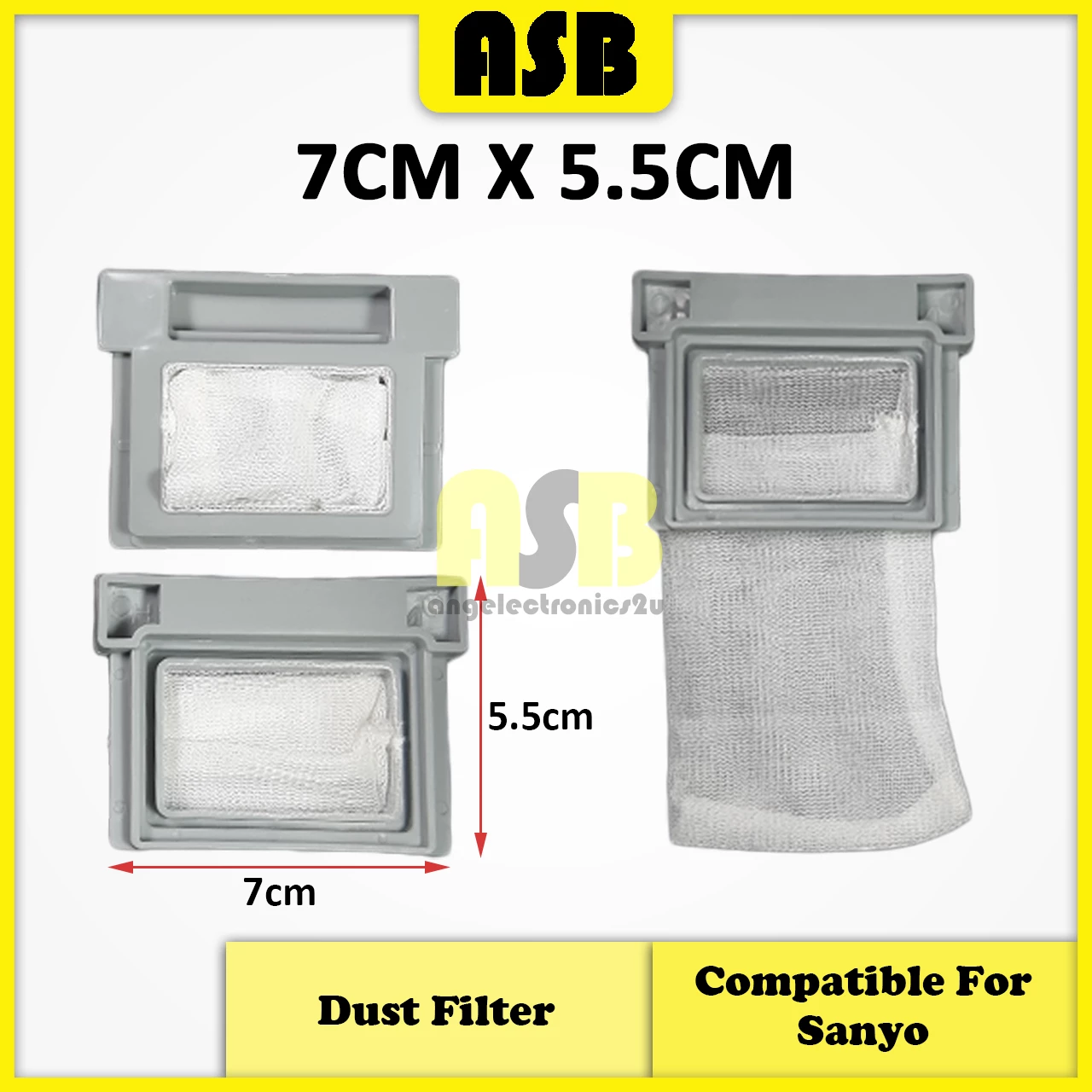 (1pc) ( Compatible : SANYO ) Washing Machine Dust Filter