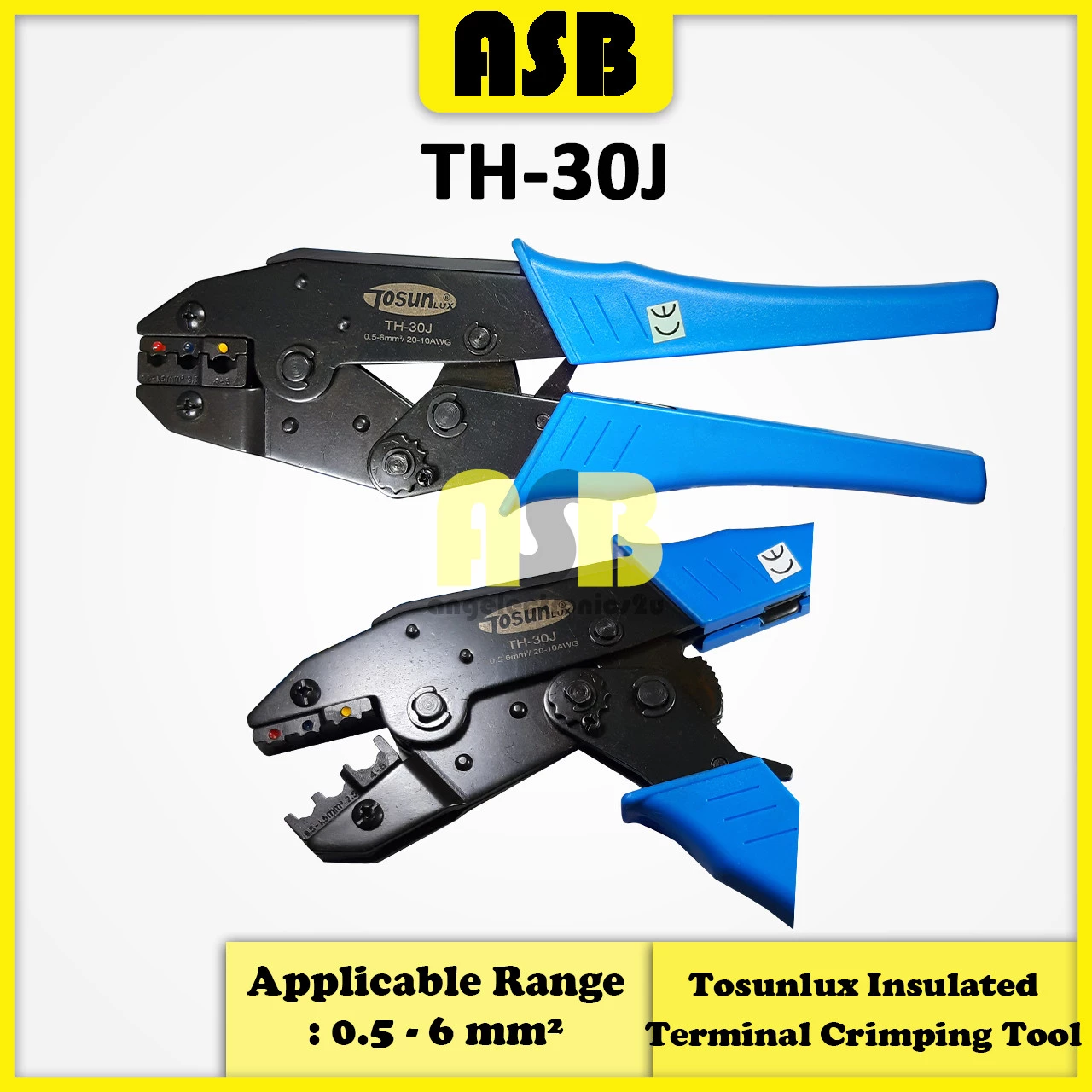 (1pc) Tosunlux TH-30J Insulated Terminal Crimping Tool / Alat Kelim ( 574003724 )