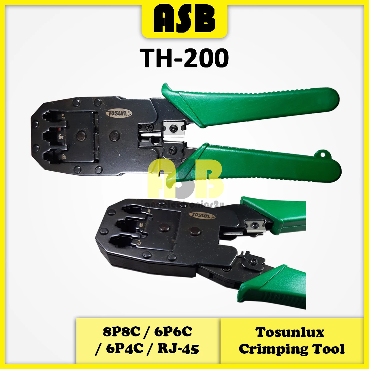 (1pc) Tosunlux TH-200 8P8C / 6P6C / 6P4C / RJ-45 Crimping Tool / Alat Kelim ( 574003732 )