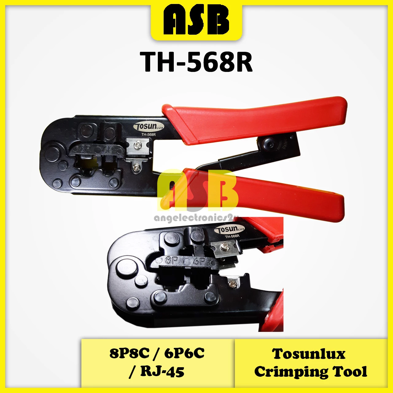 (1pc) Tosunlux TH-568R 8P8C / 6P6C / RJ-45 Crimping Tool / Alat Kelim ( 574003733 )