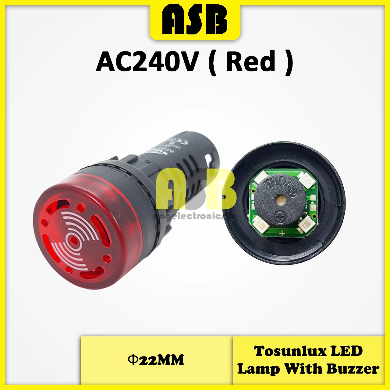 (1pc) Tosunlux LED Lamp with Buzzer Ф22MM ( AC240V )