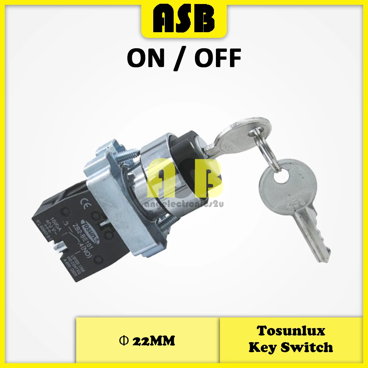 (1pc) Tosunlux Key Switch ON / OFF Ф 22MM ( 550011235 )