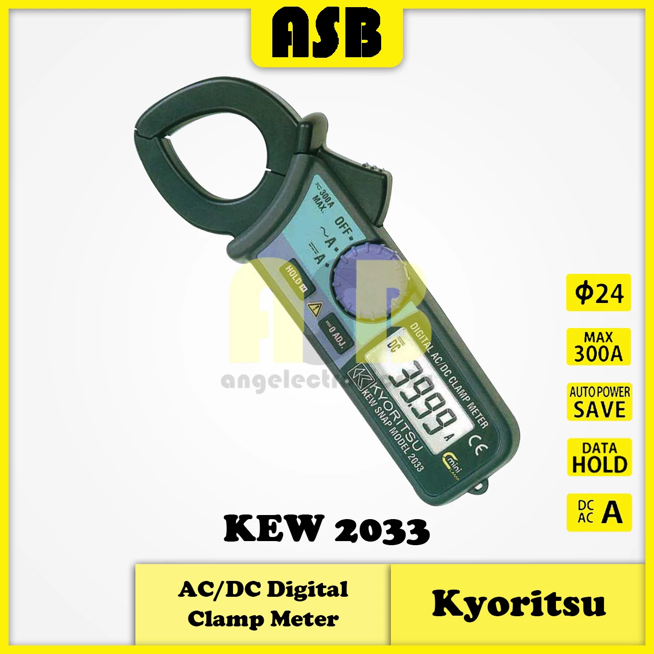 Kyoritsu KEW 2033 AC / DC Digital Clamp Meter ( 362007024 )