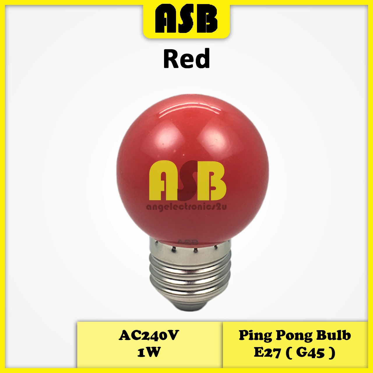 (1pc) Ping Pong Bulb E27 ( G45 ) AC240V 1W PC LED Energy Saving Bulb ( Color )