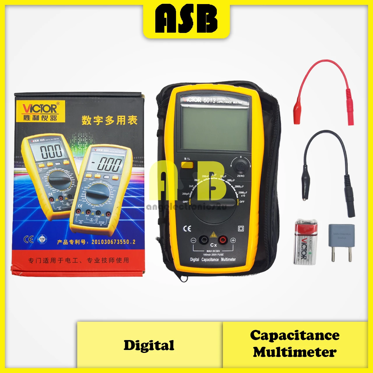 (1pc) VICTOR VC-6013 Digital Capacitance Multimeter ( 362002123 )