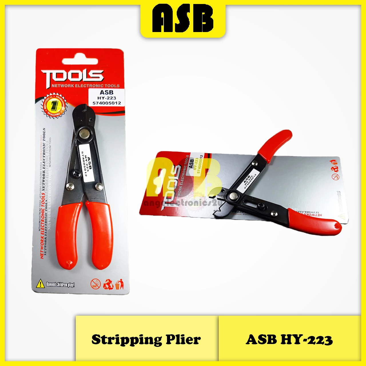 (1pc) ASB Cable Adjustable Stripping Plier (HY-223) (574005012)