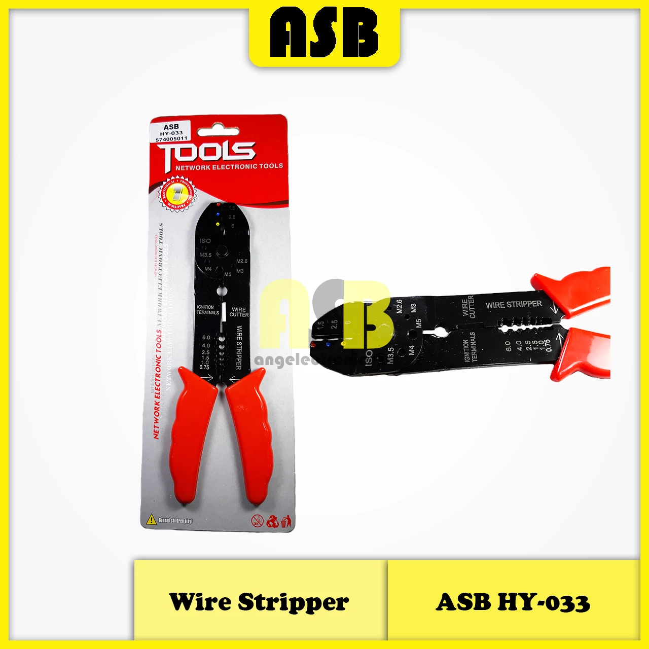 (1pc) ASB Crimping Tool / Wire Stripper (HY-033) (574005011)