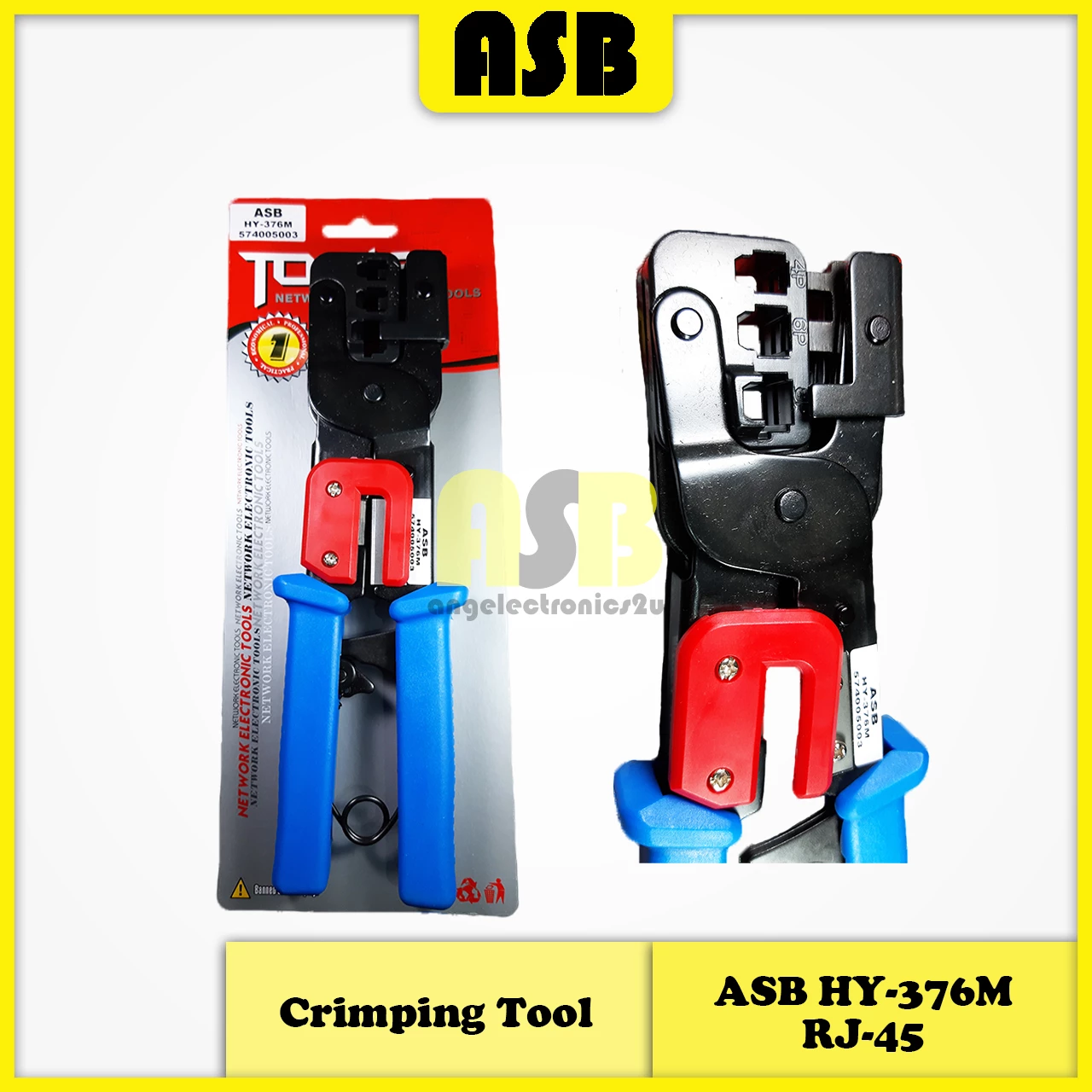 (1pc) ASB Crimping Tool (HY-376M) RJ-45 (4P4C / 6P4C / 8P8C) (574005003)