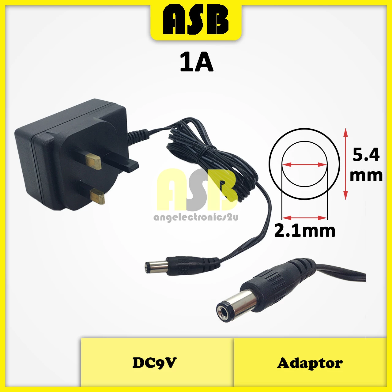 (1pc) Adaptor DC9V ( 1A / 1.6A / 2A )