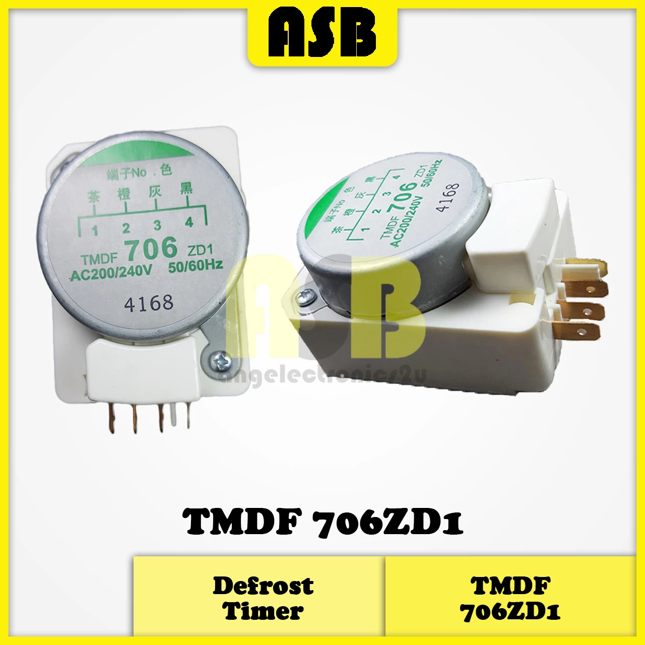 (1pc) Fridge Defrost Timer TMDF ( 706ZD1 / 702ZD1 / 802B1) ( TMDE 802ZC1 / TMDJ 702AC1 / ND1004M2 / TMDC 625-1)