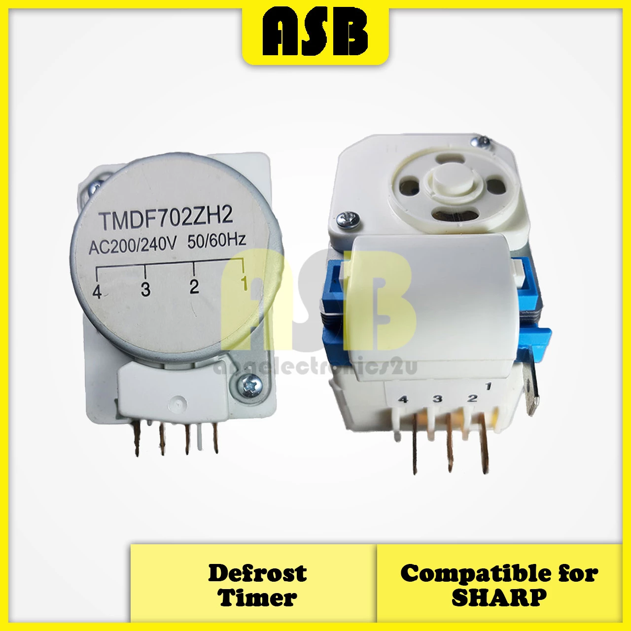 (1pc) ( Compatible : SHARP ) Fridge Defrost Timer TMDE 503ZC2 / TMDF 702ZH2