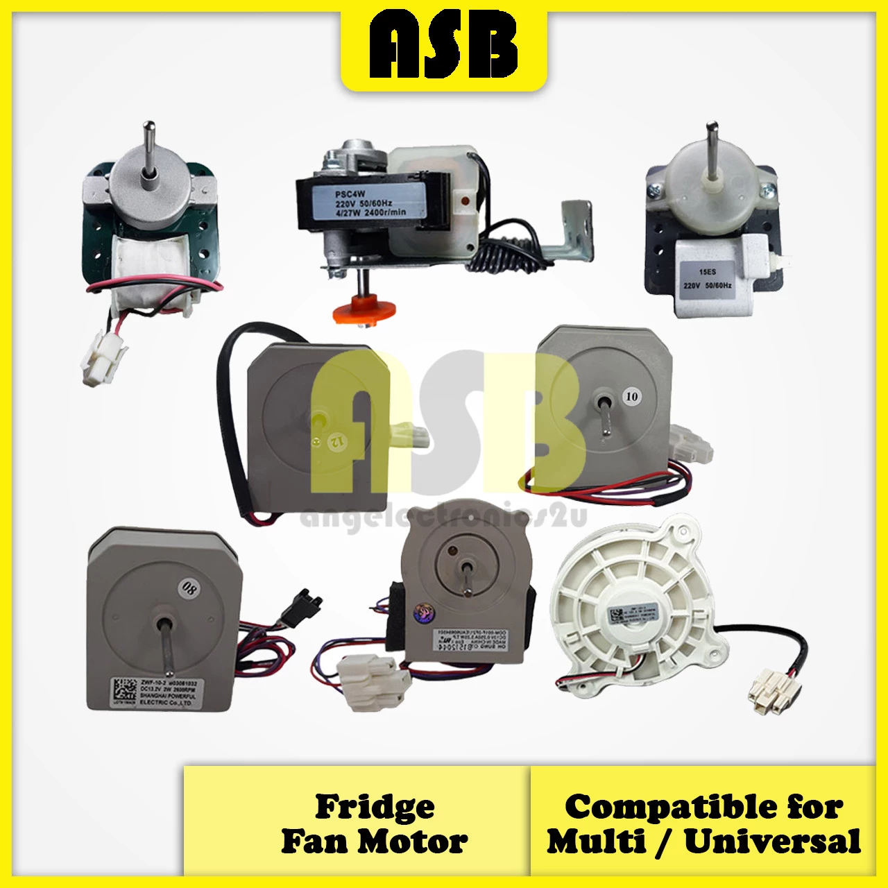 (1pc) ( Compatible Brand : Multi / Universal ) Fridge Fan Motor