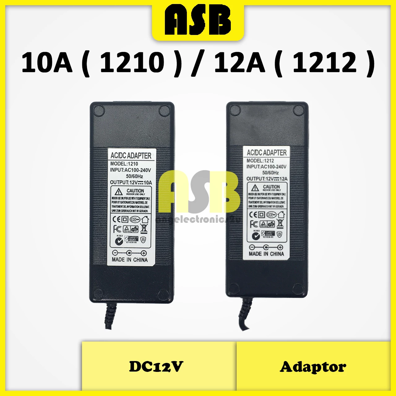 (1pc) Adaptor DC12V ( 10A / 12A )