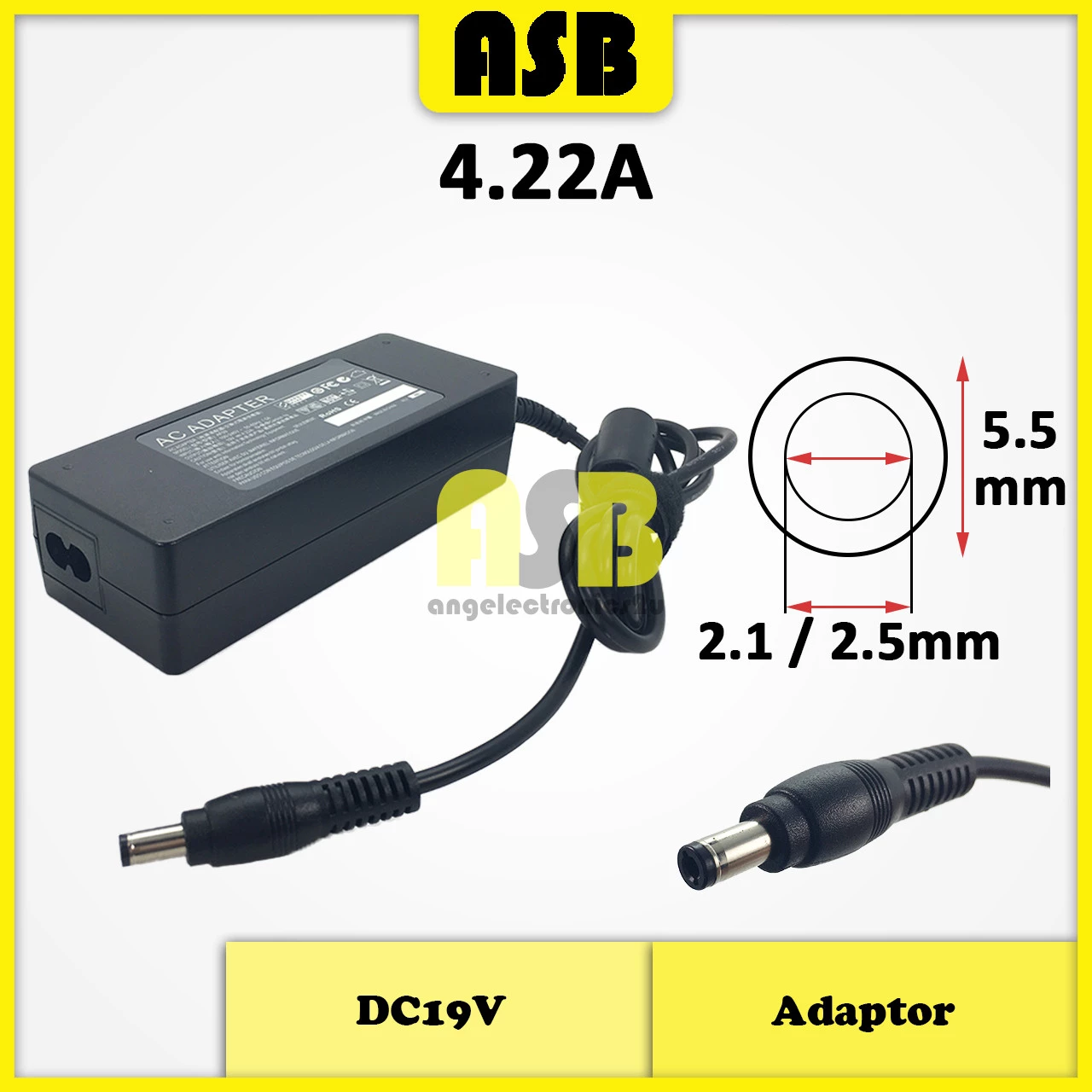 (1pc) Adaptor DC19V / DC19.5V ( 4.22A / 4.7A / 4.74A / 5.26A / 6.15A / 6.3A )