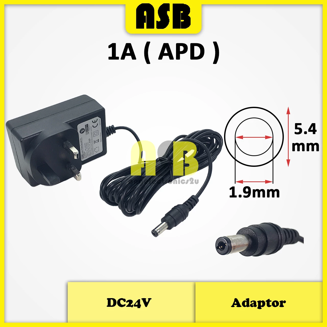 (1pc) Adaptor DC24V ( 1A / 1.5A / 2A / 2.7A  / 3A / 4A / 6A )