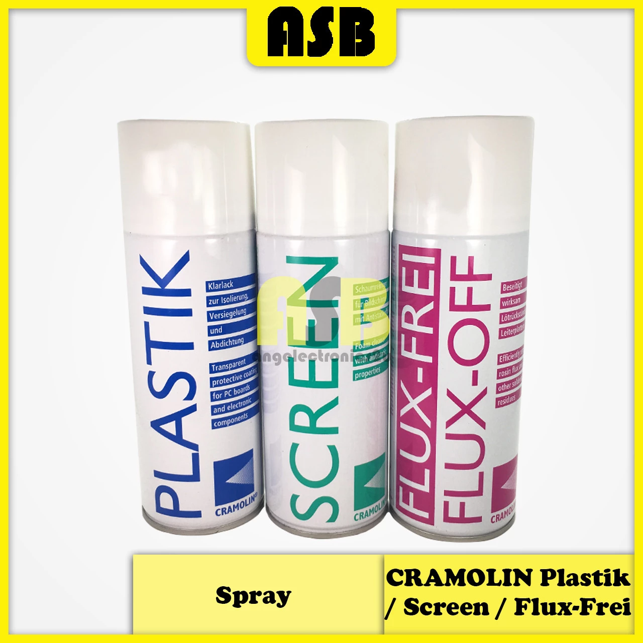 (1pc) CRAMOLIN Plastik / Screen / Flux - Frei Spray 400 ML