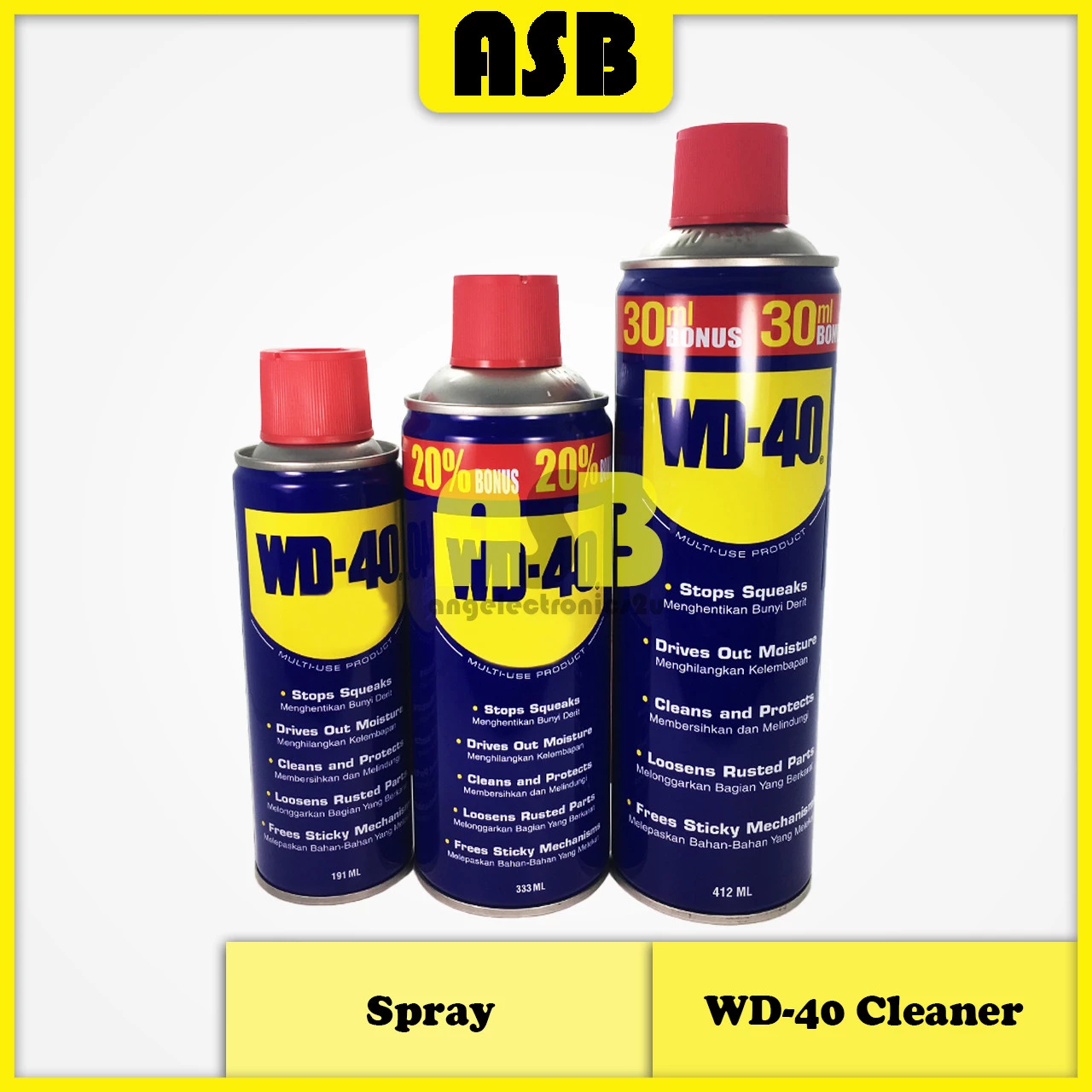 WD-40 Multi-Use Product Spray ( 191 ML / 333 ML / 412 ML )