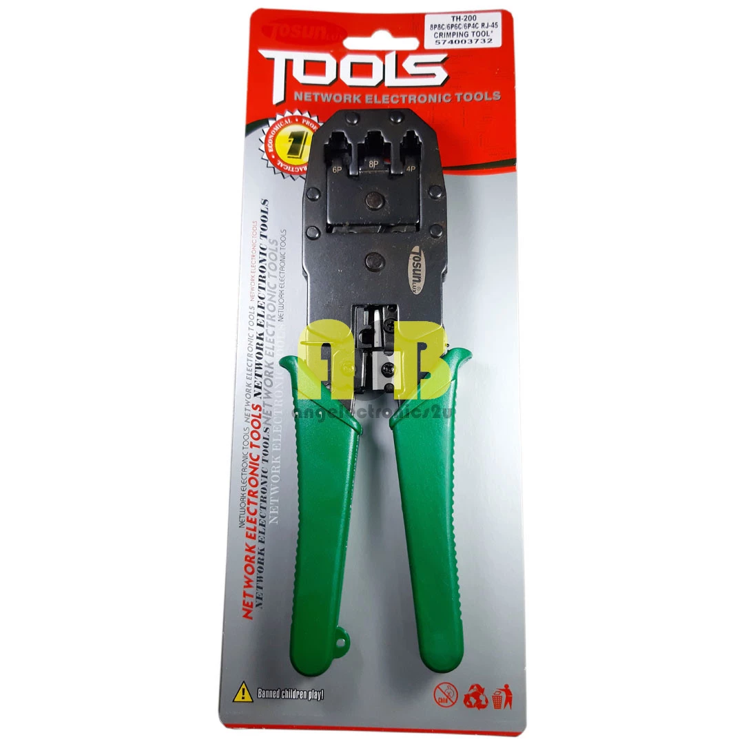 (1pc) Tosunlux TH-200 8P8C / 6P6C / 6P4C / RJ-45 Crimping Tool / Alat Kelim ( 574003732 )