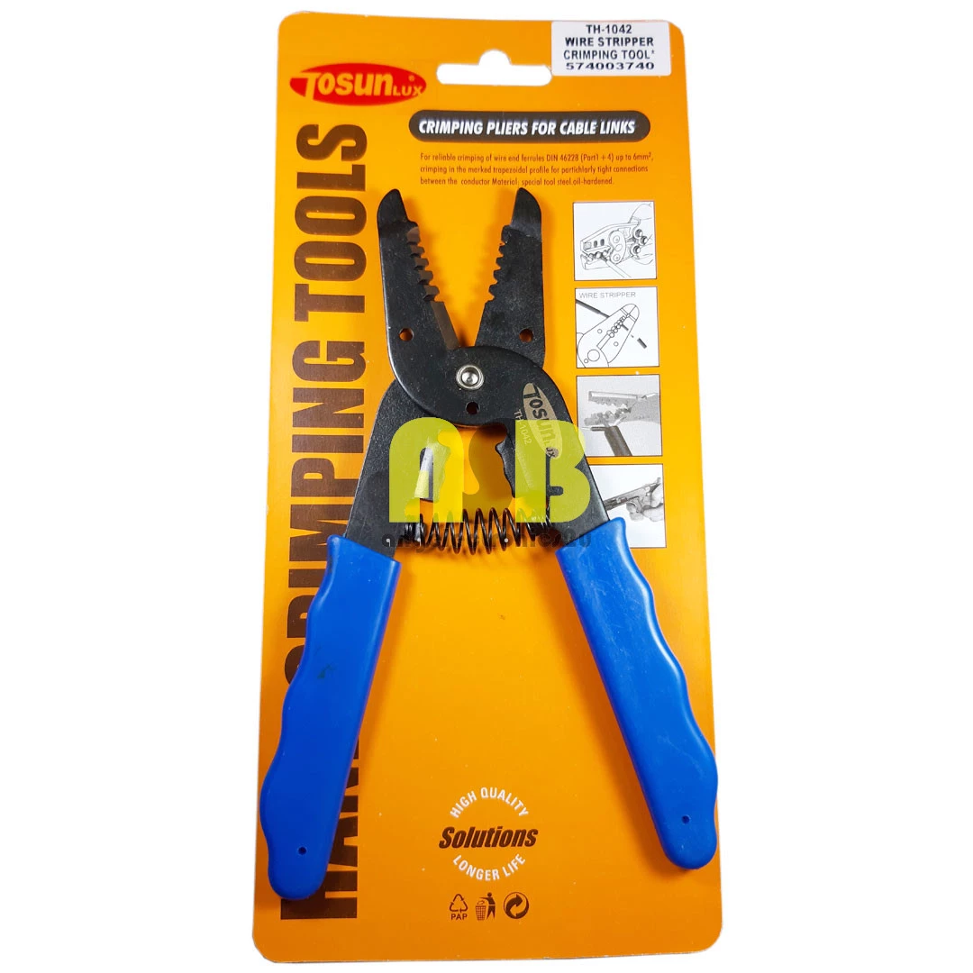 (1pc) Tosunlux TH-1042 Wire Stripper & Crimping Tool / Alat Kelim / Pemotong ( 574003740 )