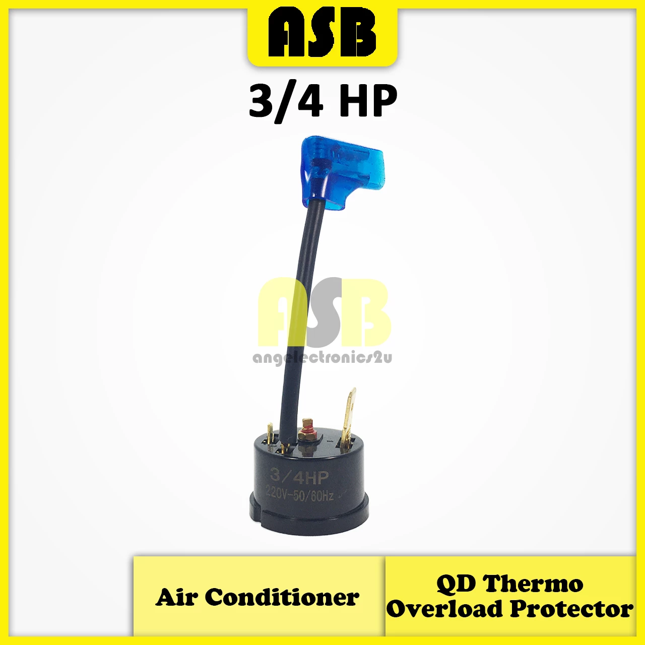 (1pc) Air Conditioner QD Thermal Overload Protector ( 3/4HP / 1HP / 1.5HP / 2HP )