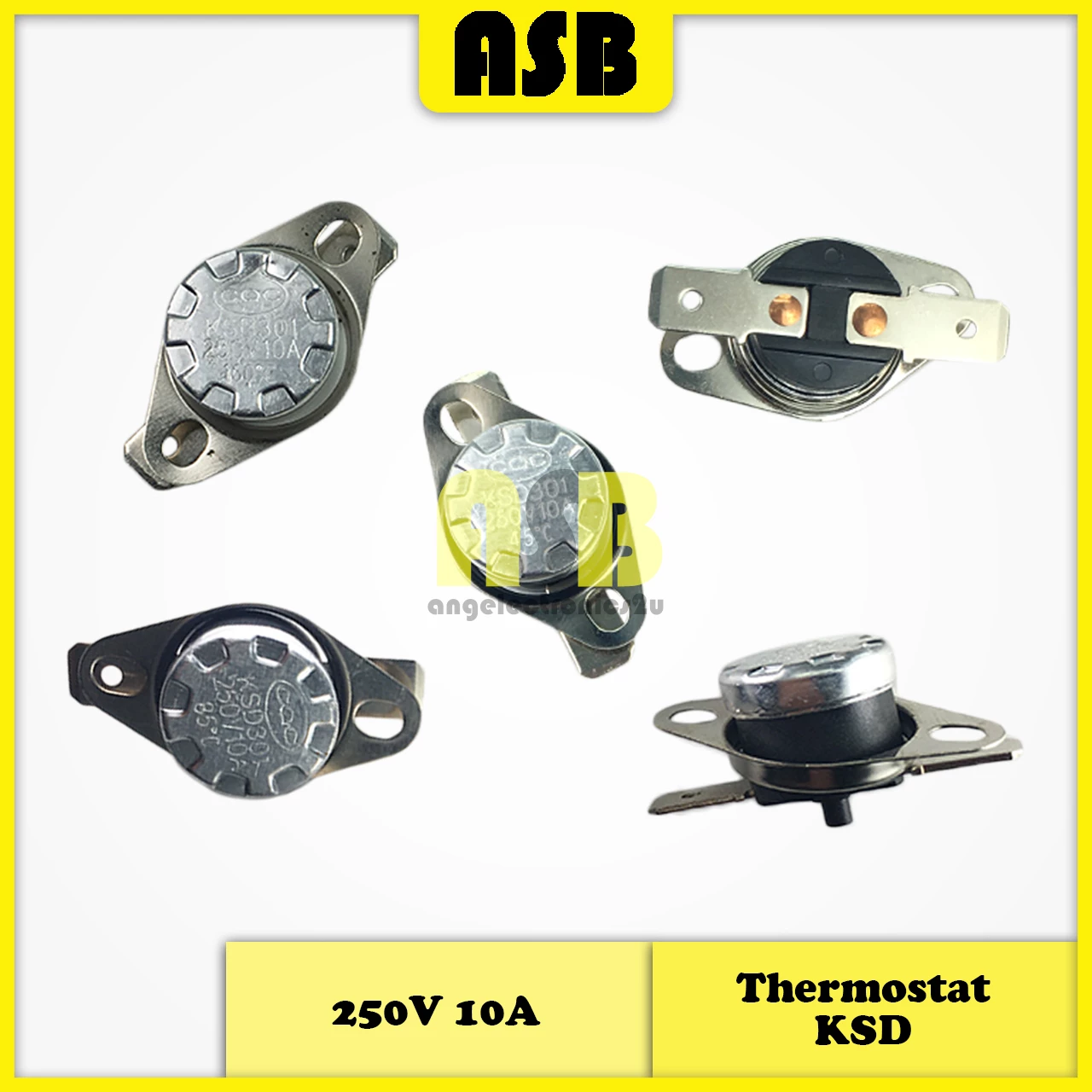 (1pc) Thermostat KSD301 250V 10A 2WAY ( 220°C / 245°C / 250°C / 260°C )