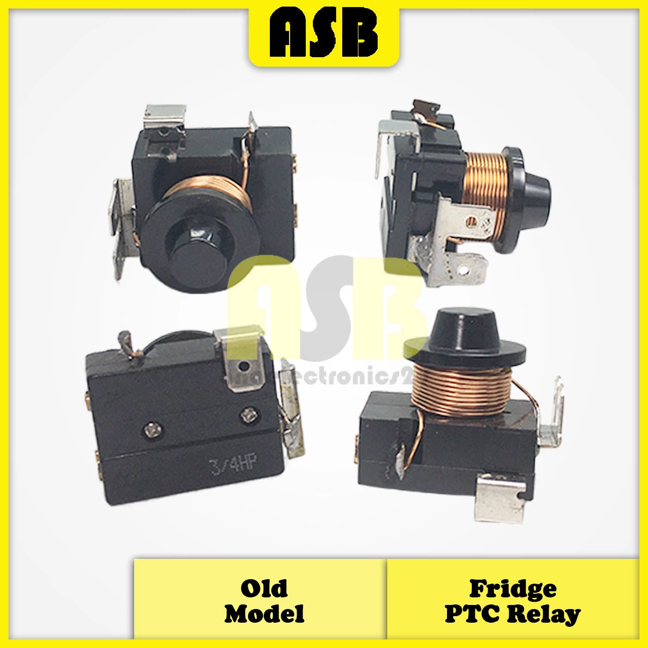 (1pc) Fridge PTC Relay ( 1/2 | 1/3 | 1/5 | 1/6 | 1/8 | 1/10 | 1/12 | 3/8 | 3/4 ) ( Old Model )