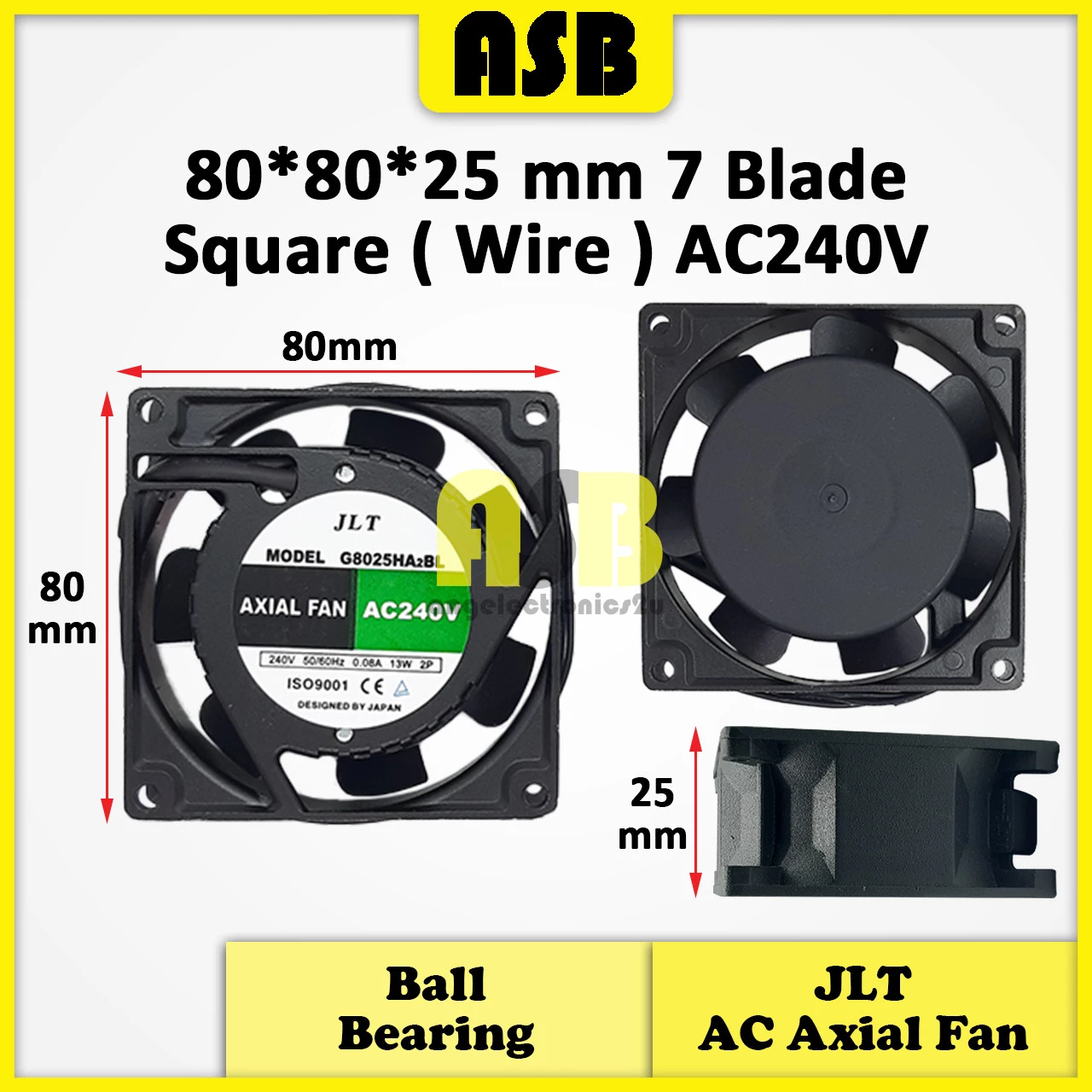 (1pc) JLT AC Strong Axial Fan ( AC240V ) ( 3