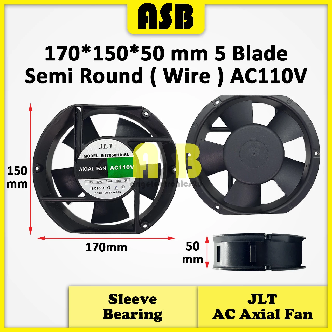 (1pc) JLT AC Strong Axial Fan ( AC110V ) ( 6