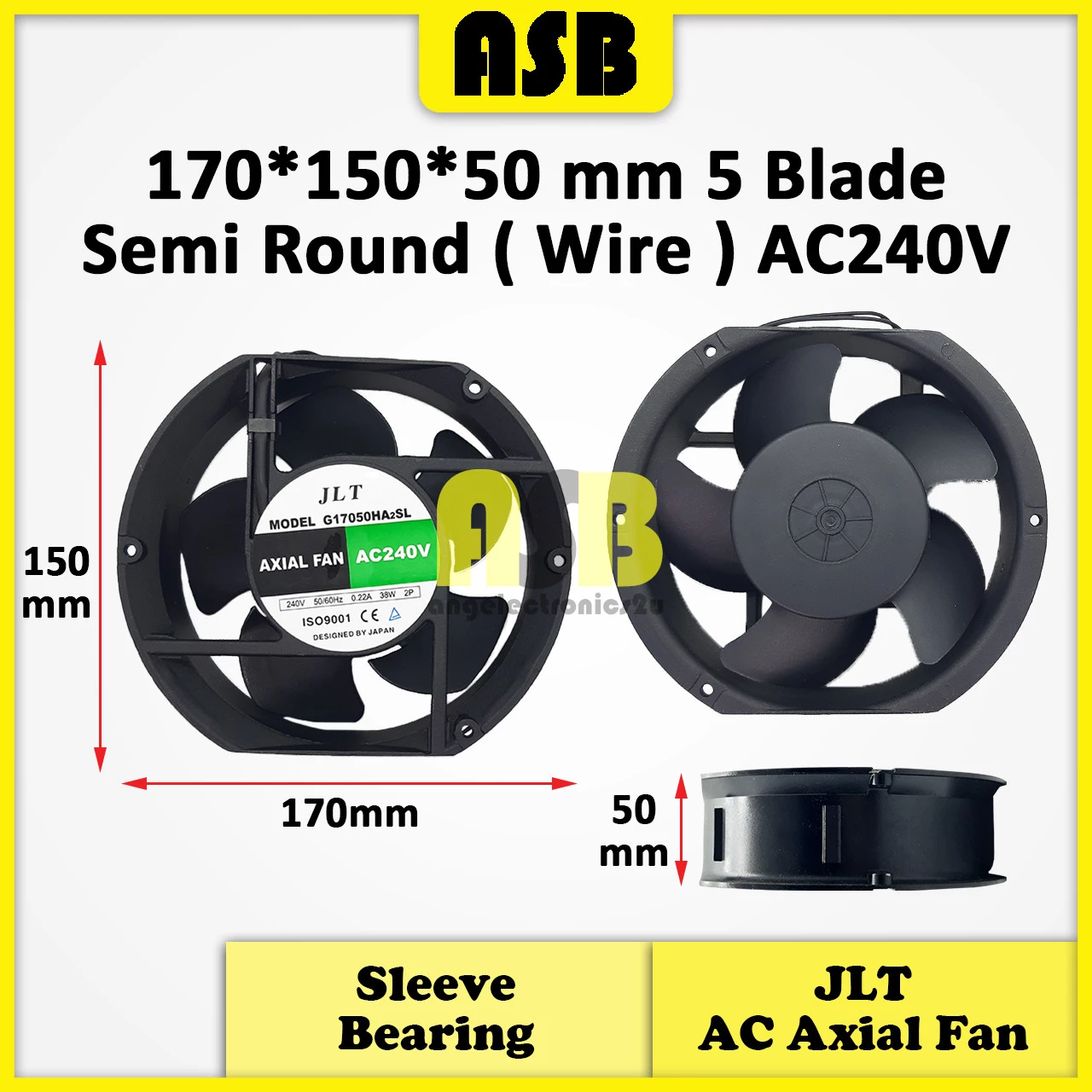 (1pc) JLT AC Strong Axial Fan ( AC240V ) ( 6