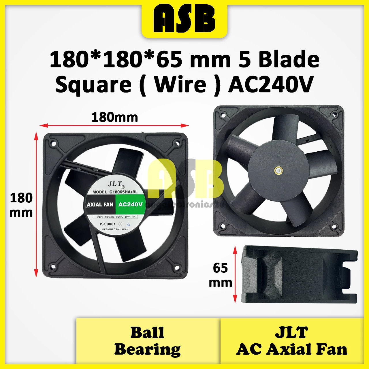 (1pc) JLT AC Strong Axial Fan ( AC 240V ) ( 7