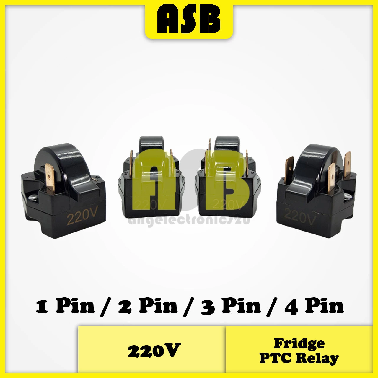 (1pc) Fridge PTC Starter Relay ( 1 PIN / 2 PIN / 3 PIN / 4 PIN )