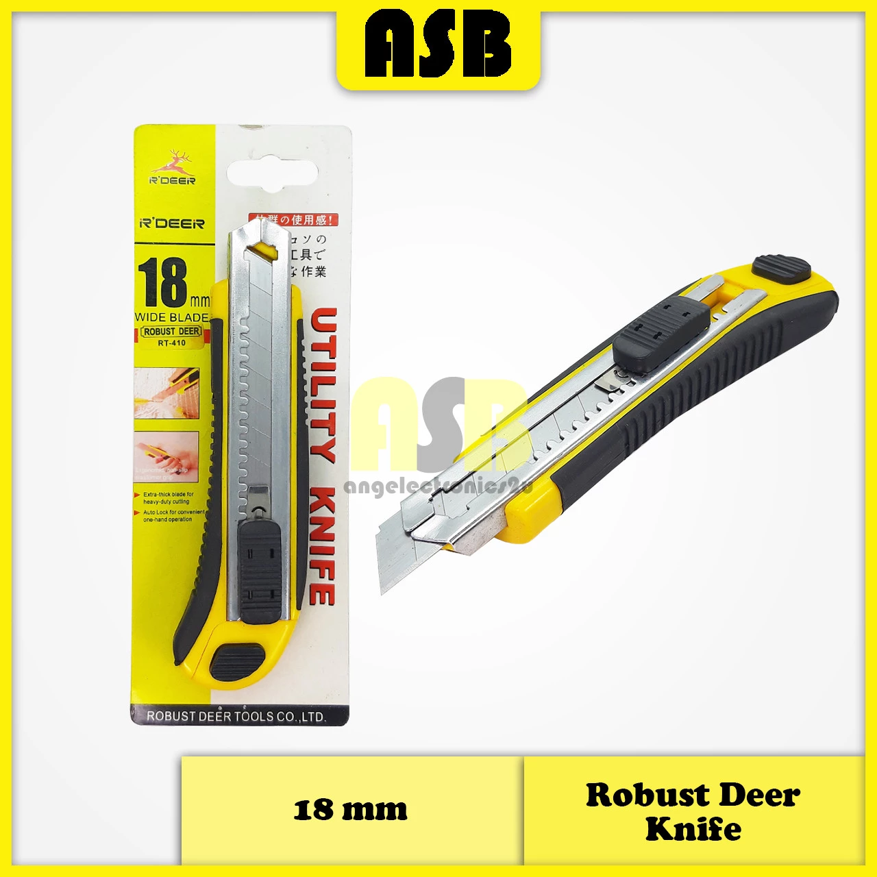 (1pc) Robust Deer RT-410 Utility Knife ( 18 MM ) ( 574003455 )