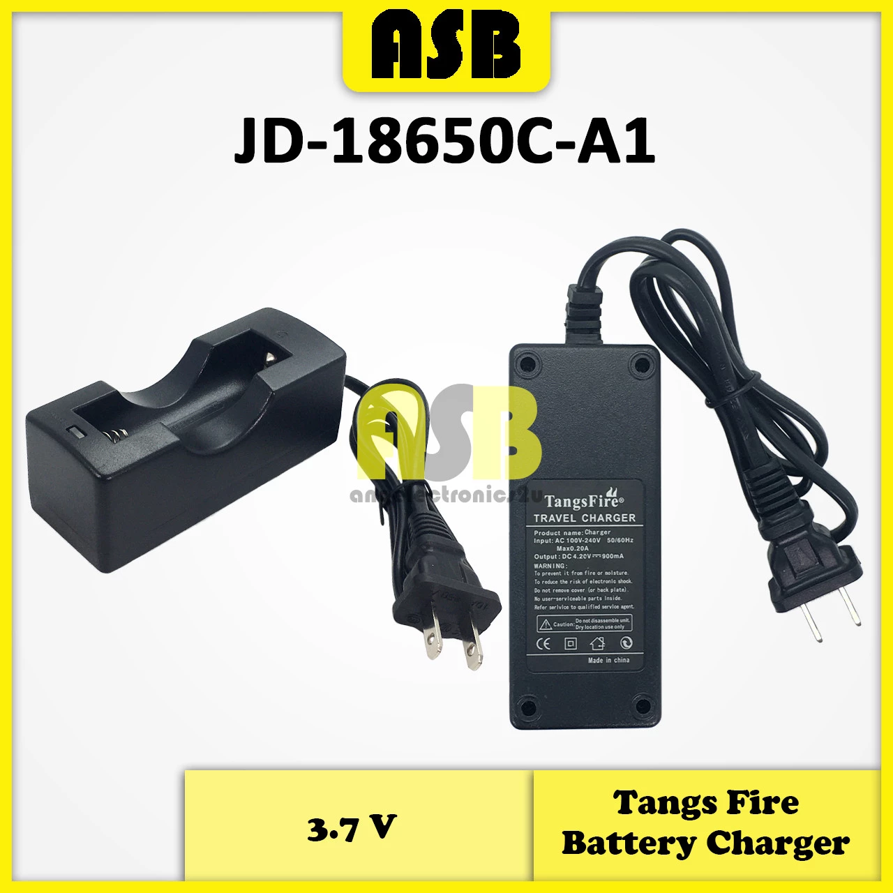 (1pc) Tangs Fire 3.7V Battery Charger ( US Plug ) ( 033023112 )