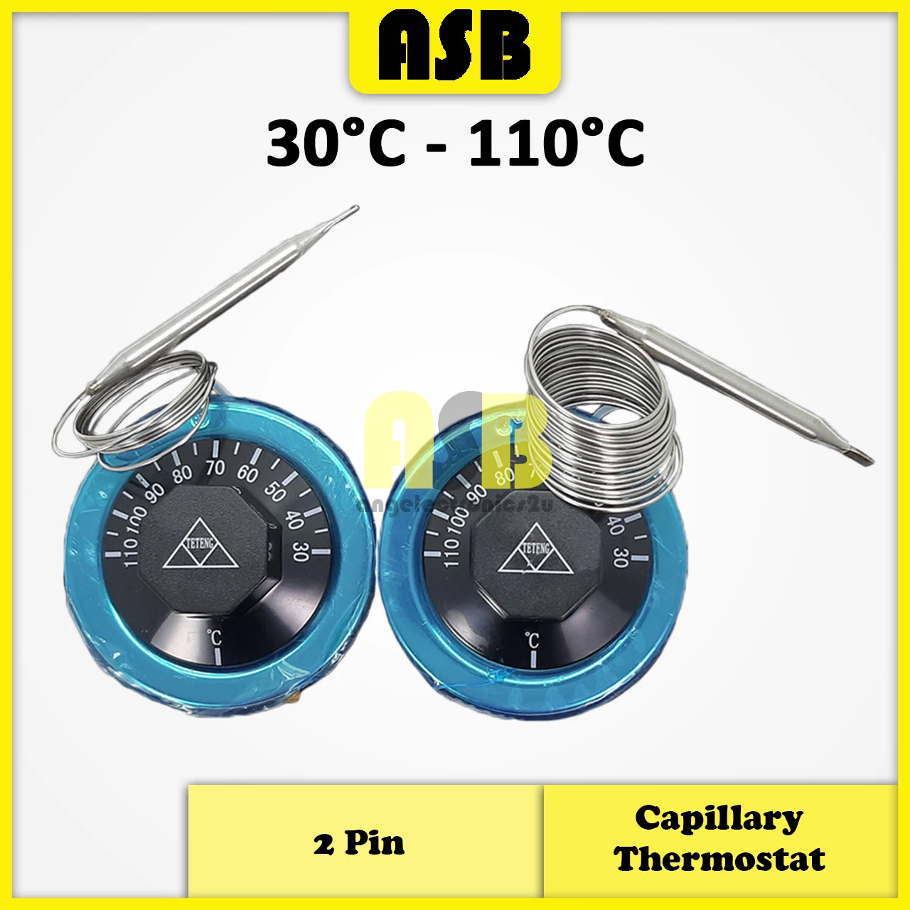 (1pc) Capillary Thermostat 30°C ~ 110°C ( 2 Pin )