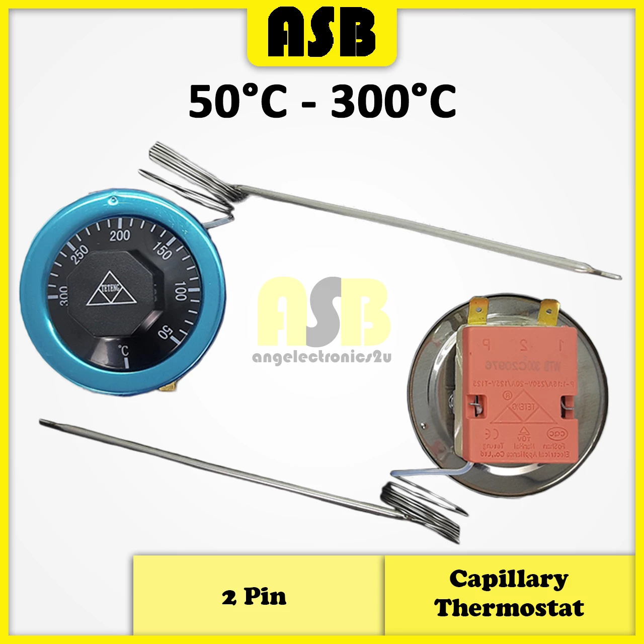 (1pc) Capillary Thermostat 50°C ~ 300°C ( 2 Pin ) ( 661025035 )