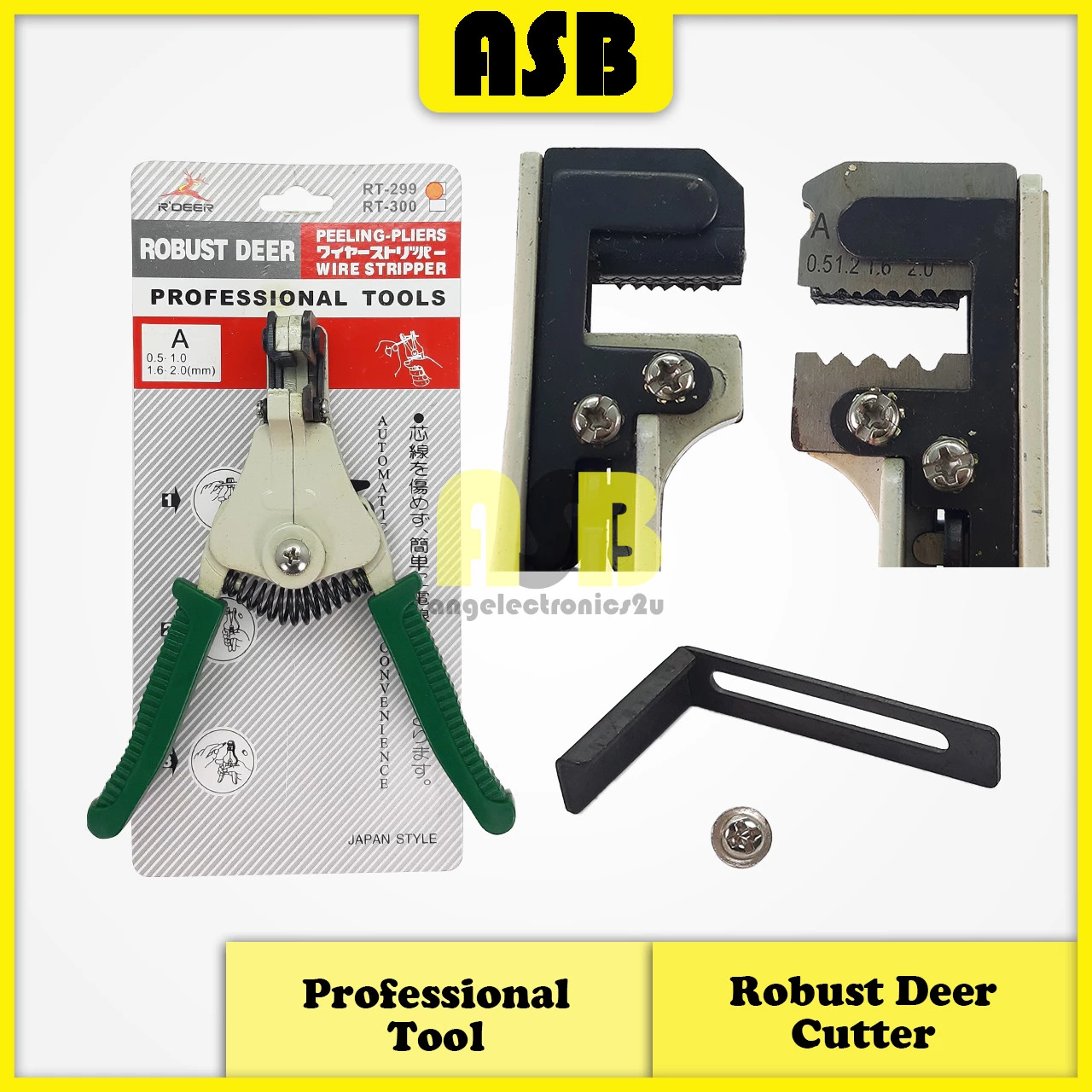 (1pc) Robust Deer RT-299A-A Wire Cutter / Pemotong Wayar ( 574003485 )