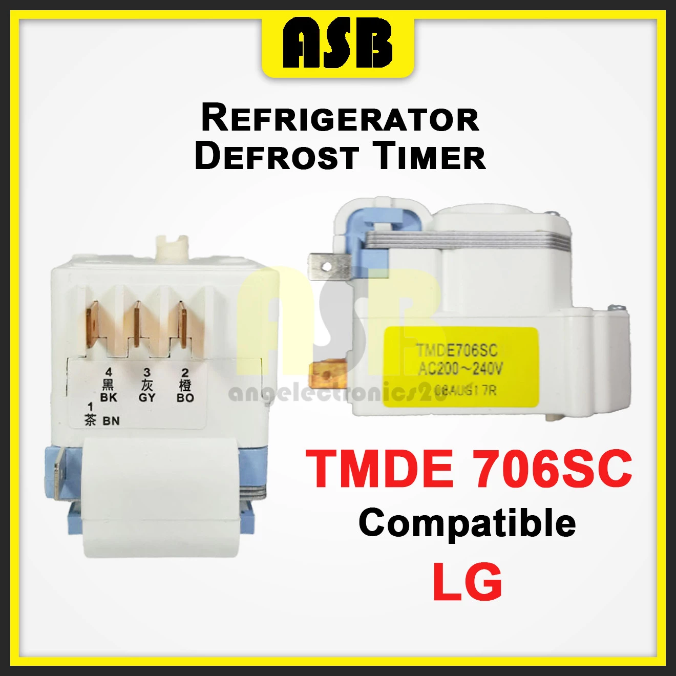 (1pc) ( Compatible : LG ) Refrigerator Defrost Timer TMDE-706SC1