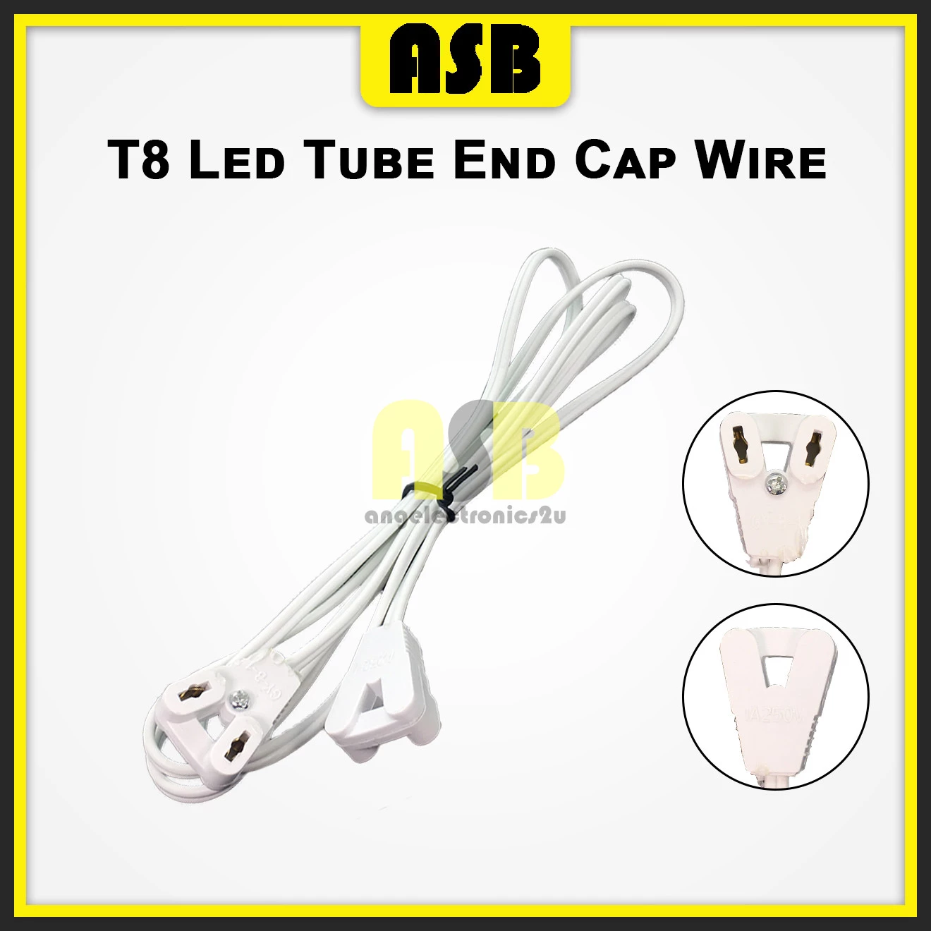 (1pc) T8 LED Tube / FL Fitting End Cap Wire ( 213001105 )