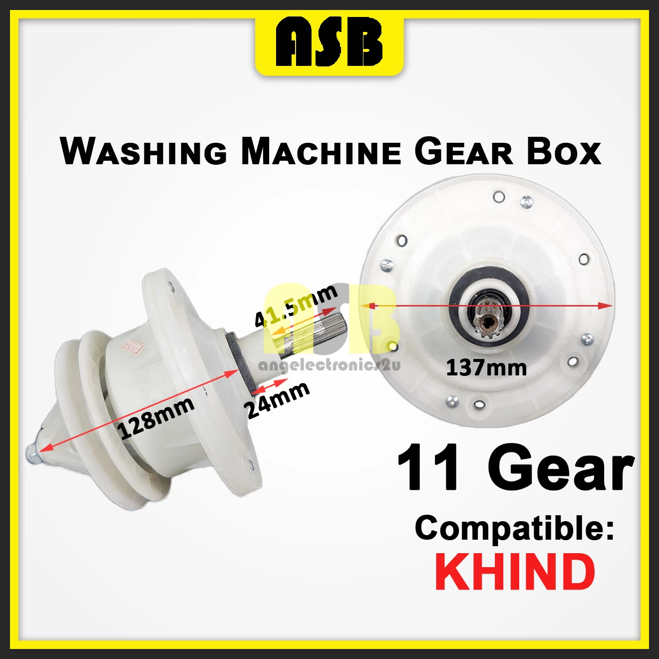 (1pc) ( Compatible : KHIND ) Washing Machine Gear Box ( 11 Gear ) ( 661021053 )