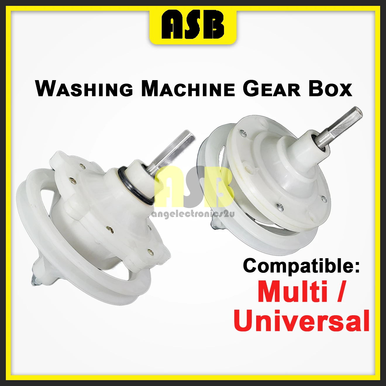 (1pc) ( Compatible Brand : Universal / Multi ) Washing Machine Gear Box ( Square )