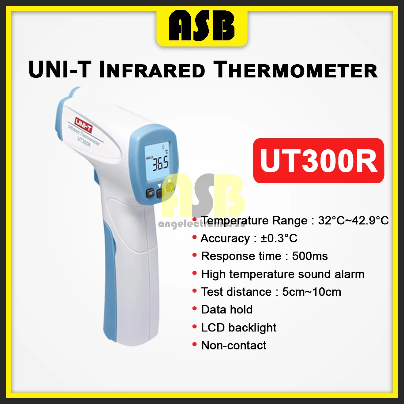 (1pc) Uni-T UT300R Infrared Human Thermometer (32°C~42.9°C) ( 362002184 )