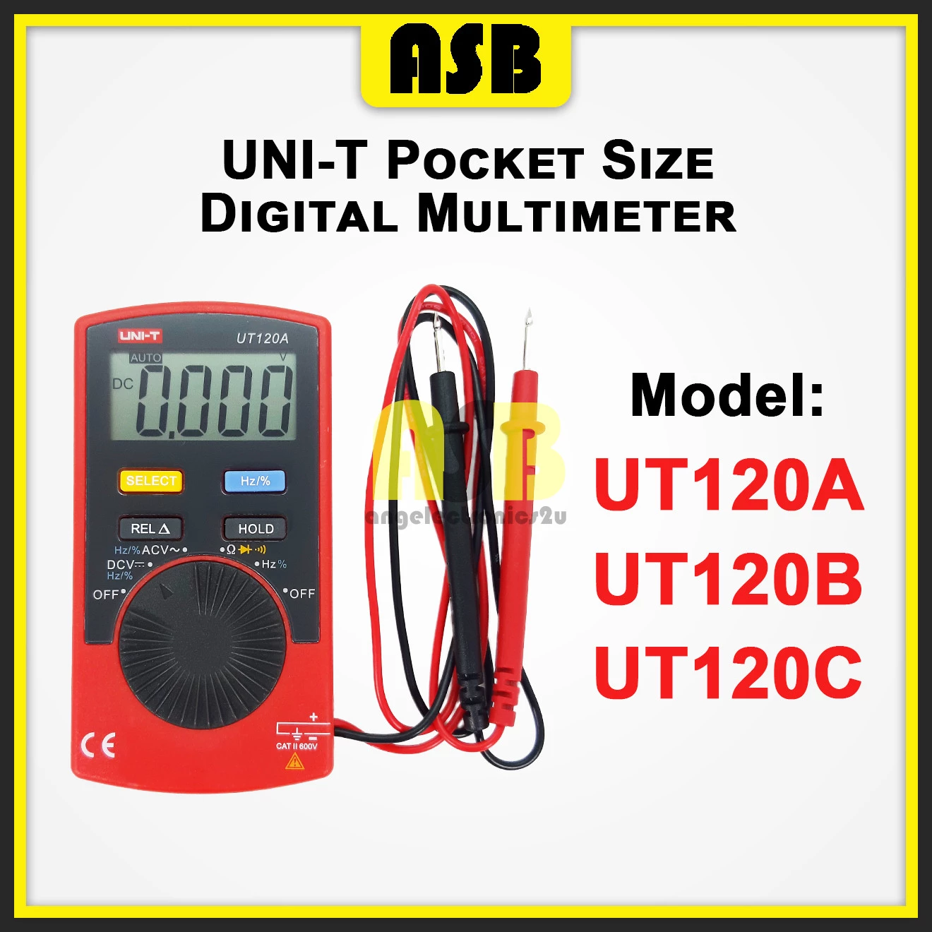 (1pc) Uni-T UT 120 Series Pocket Size Digital Multimeter ( UT 120A / UT 120B / UT 120C )