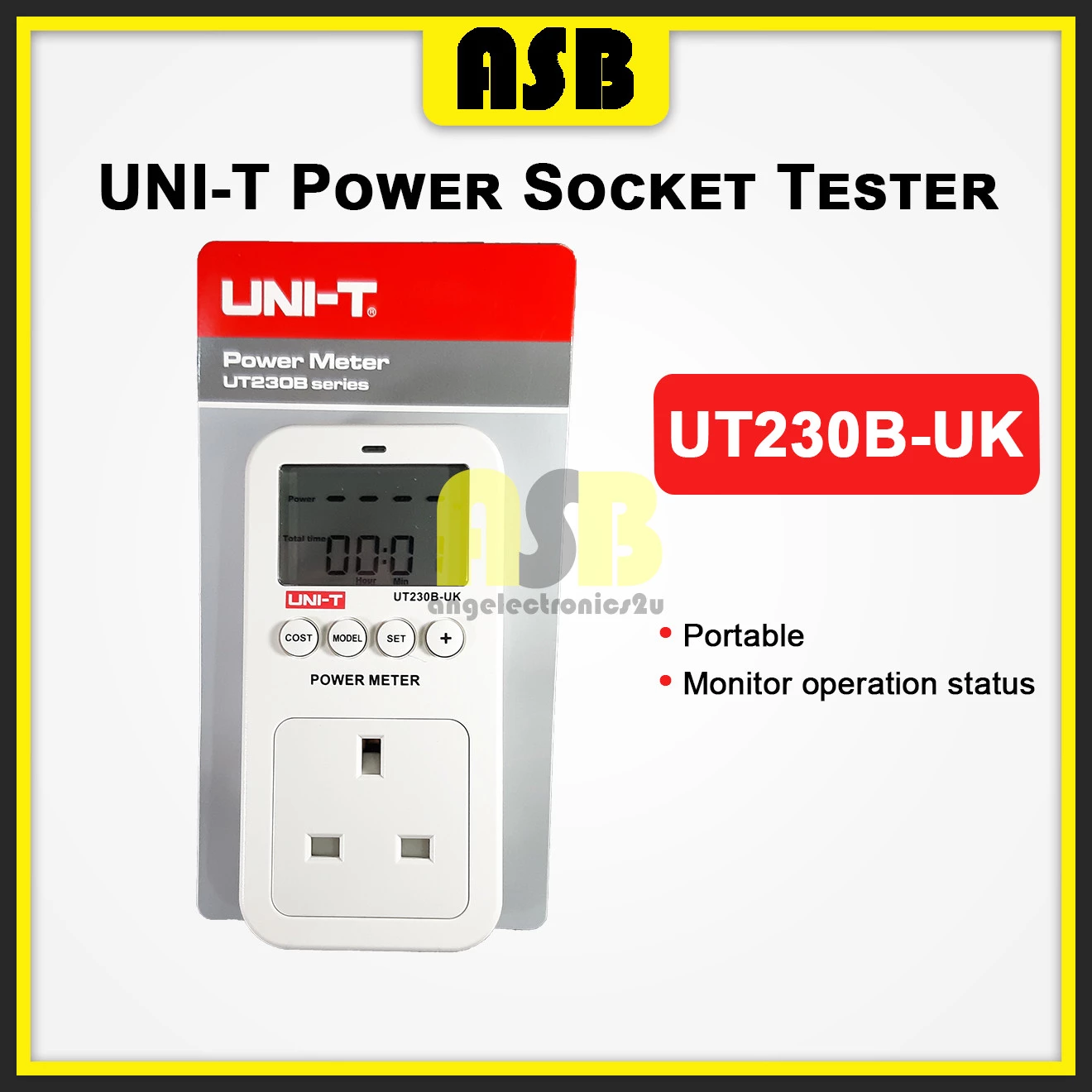 (1pc) Uni-T UT 230B UK Power Socket Tester / Penguji Soket Kuasa ( 362002148 )