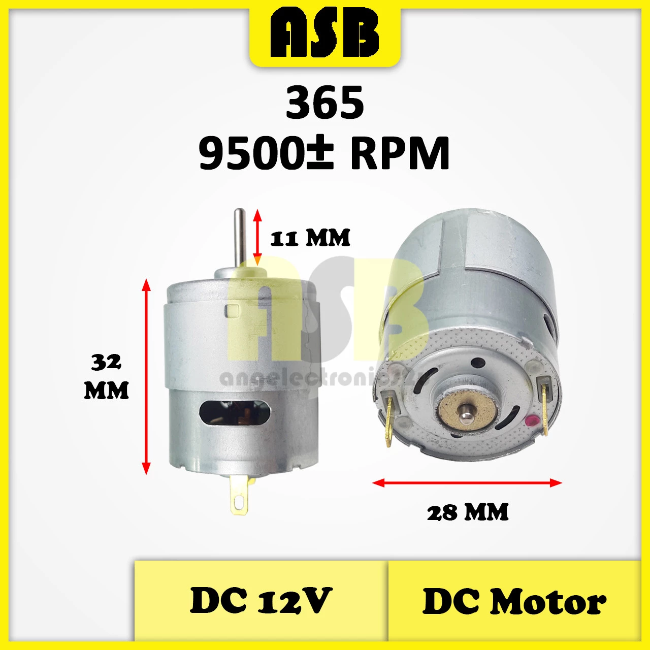 (1pc) DC Motor DC12V ( 365 / 280 / 1030855 )