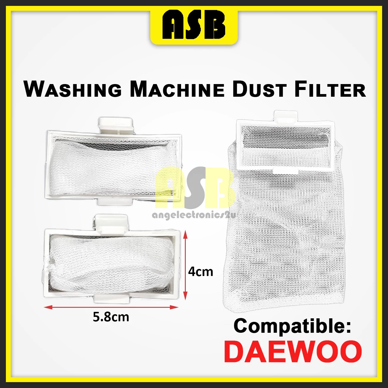 (1pc) ( Compatible : DAEWOO ) Washing Machine Dust Filter ( 661020078 )