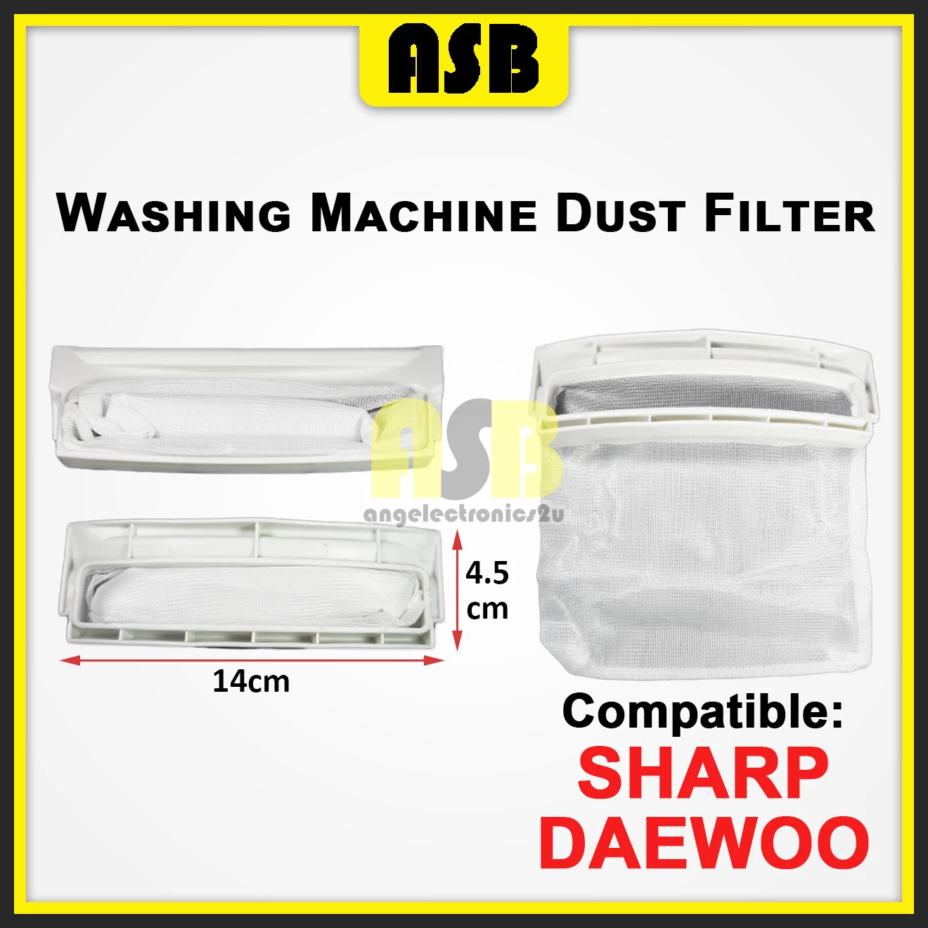 (1pc) ( Compatible : SHARP / DAEWOO ) Washing Machine Dust Filter ( 661020068 )