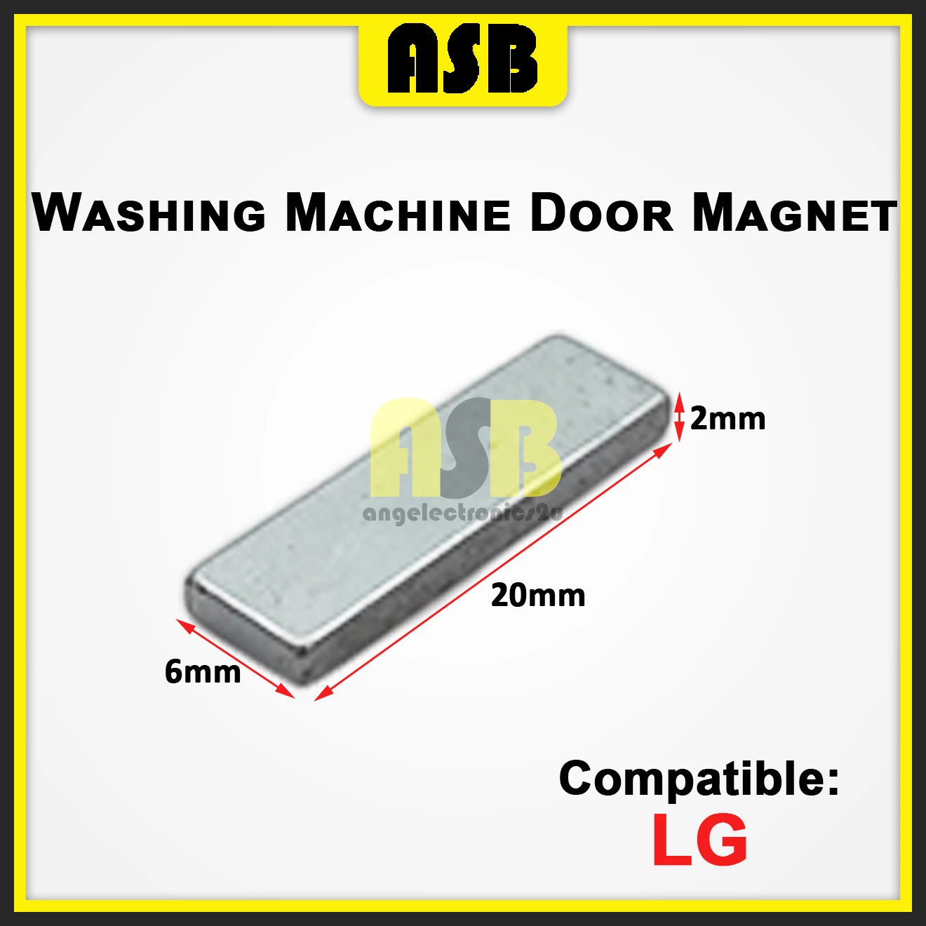 (1pc) ( Compatible : LG ) Washing Machine Door Magnet ( 661014036 )